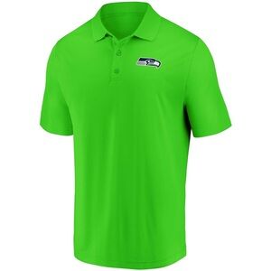 Men's Seattle Seahawks Fanatics College Neon Green Polo